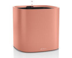 LECHUZA PILA Color PLANTER 35 - Plantenbak - met uitneembare binnenbak - met bewateringssysteem - ALL-IN-ONE set met LECHUZA-PON - koraalrood