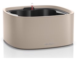 LECHUZA PILA COLOR STICK - Plantenbak - met uitneembare binnenbak - met bewateringssysteem - ALL-IN-ONE set met LECHUZA-PON - zandbruin