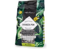 LECHUZA-PON 3 liter - Hoogwaardig, mineraal plantensubstraat - Voorbemest voor 6 tot 8 maanden - ALTIJD BETER DAN AARDE!