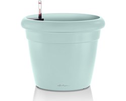 LECHUZA RUSTICO Color 35 - Plantenbak - met bewateringssysteem - ALL-IN-ONE set met LECHUZA-PON - frosty blue - SPECIAL EDITION SUMMER BREEZE -