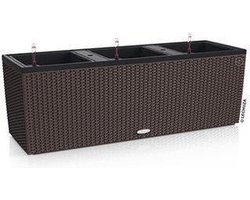 LECHUZA TRIO COTTAGE 30 - Plantenbak - met uitneembare binnenbakken - met bewateringssysteem - ALL-IN-ONE set met LECHUZA-PON - mokka