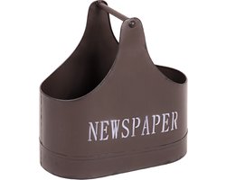 Lectuurbak – Brons metaal – Tijdschriftenbak – 44 cm breed, 27 cm diep, 44 cm hoog