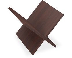 lectuurbak hout - 25,5 x 32 x 29 cm - modern - donkerbruin