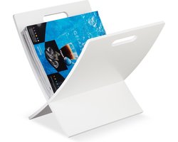 lectuurbak hout - modern - 31 x 30 x 34 cm - met handvat - wit