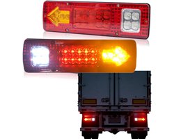 LED Aanhanger Verlichting Set， 2 - delig - Rem-， Stads- en Richtingaanwijzerlicht， 12V， Waterdicht IP67， Universeel voor Boot -， Caravan - en Vrachtwagenaanhangers