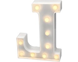 Led Alfabet Letter - Verlichte Letterlamp - Decoratie Creëren - Vrij Combineren Mogelijk - 22-23 cm Hoog - Wit