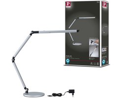 LED-bureaulamp 3-Step-Dim FlexBar White Switch 700lm 9,5W Zilver mat
