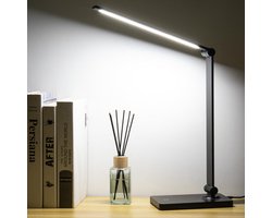 LED -bureaulamp, aanraking bureaulamp, bureaulamp is geschikt voor thuiskantoor en slaapkamer lezen en studie (oplaadbaar)