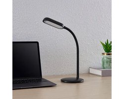 LED Bureaulamp Zwart - Dimbaar - Snoerloos - Kantelbaar - Verstelbaar - Oplaadbaar - USB-C - - Tafellamp - Warmwit