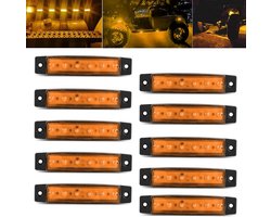 LED contourverlichting 24V - oranje - 10 stuks - 12V/24V