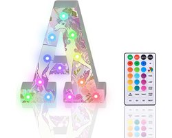 LED Decoratieve Verlichte Letters - 18 Kleuren en Dimbaar met Afstandsbediening - Slaapkamer, Feest en Cadeau
