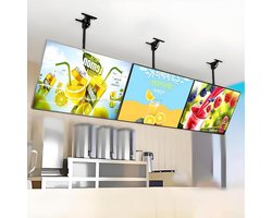 LED Display Lichtbak - Menu Display - Reclame Tonen - Ultradun Aluminium Frame - 60 x 40 cm - Zwart