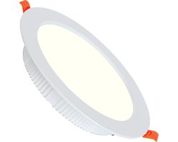 LED Downlight - Inbouw Rond 8W - Natuurlijk Wit 4200K - Mat Wit Aluminium - Ø98mm