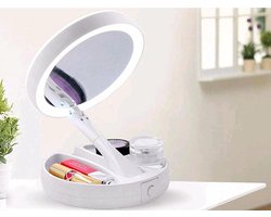 LED- draaibare cosmetische vergrootspiegel voor make-up
