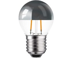 Led Filament Lamp - Druppelvorm Spiegelkop - Sfeervolle Verlichting - Indirect Licht - 45 mm Diameter - Extra Warm Wit