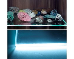 LED Glasverlichting Set - Inbouwspots - Rekken Verlichten - Zuiver Wit Licht - 66 mm - Wit