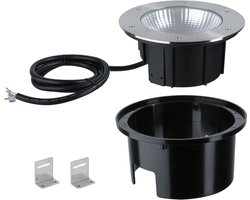 LED-grondinbouwlamp Durea IP67 rond 213 mm 3000K 12,5W 870lm 230V 60° Edelstaal Metaal