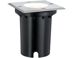 LED-grondinbouwlamp IP67 hoekig 108x124 mm 3000K 3,5W 230lm 230V Edelstaal Metaal