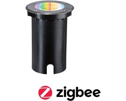 LED-grondinbouwlamp Smart Home Zigbee 3.0 Floor IP67 rond 110 mm RGBW+ 4,9W 300lm 230V 120° Staal geborsteld Aluminium