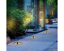 Led Grondspot - Inbouwspot Buiten - Tuin Verlichten - Waterdicht IP67 - AC 85-265V - Geel