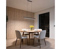 LED-hanglamp 36W Dimbaar Moderne hanglamp voor eettafel met in hoogte verstelbare draaibare kop, lineaire lichtstrip voor woonkamer, eetkamer, kantoor, studio NAIZY