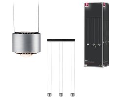 LED-hanglamp Aldan 2700K 3x1570lm / 3x0lm 3x4,8W / 3x4,4W Zwart, Alu geborsteld dimbaar