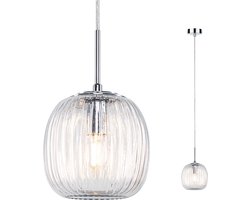 LED-hanglamp Ruya E14 max. 20W Glas, Chroom