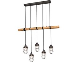 LED Hanglamp - Trion Fortes - E27 Fitting - Rechthoek - Antiek Nikkel - Aluminium