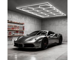 LED Hexagon Verlichting 6500K - Energiezuinig - Plafondlampen - Zeshoekige Wandpaneel - DIY Configuratie - Eenvoudige Lamp voor Sportschool, Kelder, Garages, Werkplaats, Kantoor (14 Hex) - NAIZY