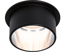 LED-inbouwlamp 3-Step-Dim Gil Coin IP44 rond 68mm Coin 6W 470lm 230V dimbaar 2700K Zwart mat, Staal geborsteld