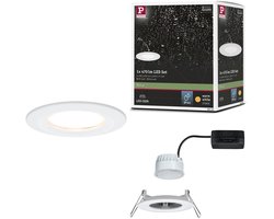 LED-inbouwlamp Nova Coin Enkele lamp star IP44 rond 78mm Coin 6W 470lm 230V 2700K Wit mat