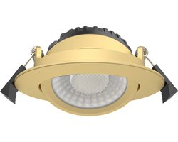 LED Inbouwspot Messing - SLIM FIT - 5W/7W - CCT 2700K/3000K/4000K - IP65 - Dimbaar | Geen fitting | Extra Warm Wit-Warm Wit-Koel Wit | 5W-7W | 50.000 Branduren