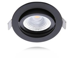 LED Inbouwspots Zwart - 5W – IP54 – 2000K-3000K - Kantelbaar