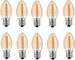 LED Kaarslamp - Kleine Decoratieve Lampjes - Sfeerverlichting Huis - Dimbaar 0.5 Watt - E12 E14 Fitting - Warm Wit 2200K