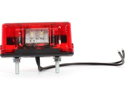 led kentekenverlichting wit 12/24 volt 2x led - kentekenlamp - kenteken verlichting - numberplate lamp - was