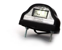 led kentekenverlichting wit 12/24 volt 2x led - kentekenlamp - numberplate lamp - kenteken verlichting - was
