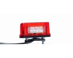 led kentekenverlichting wit 12/24 volt 5x led - kentekenlamp - kenteken verlichting - numberplate lamp - horpol
