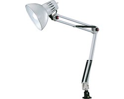 LED Klemlamp - Torna Tajin - E27 Fitting - Glans Wit - Aluminium
