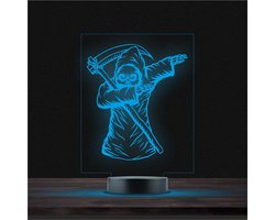 Led Lamp Met Gravering - RGB 7 Kleuren - Dab Magere Hein