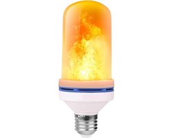 LED Lamp met Vlammend Licht - Energiezuinig en 5 Lichtstanden - E27