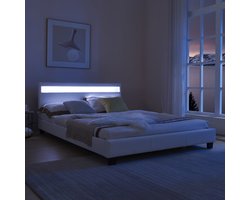 LED - Ledikant Parijs - incl. bedbodem 140x200cm wit