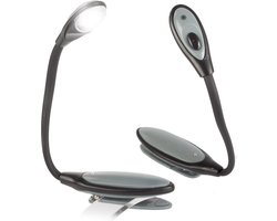 LED Leeslamp - Boeklamp- Met klem - Op batterijen -Mix kleur - Verstelbare arm -