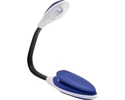 LED leeslamp met klem blauw