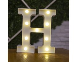 LED letterlamp - 16cm hoog - plastic marquee - sfeervolle wanddecoratie voor feestjes - ShopVlot