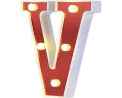 LED Letterlamp - Decoratieve Cijfers - Feestelijke Decoratie - Op Batterijen - 16 cm Hoog - Wit