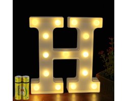 LED Letterlamp Verlichte Decoratie voor Feest Bruiloft Kinderkamer (H)