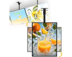 LED Lichtbak - Verlicht Menu - Reclame Tonen - Ultradun Klikframe - 50x100cm - Zwart