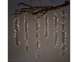 LED-lichtscherm met 8 automatisch wisselende lichtstanden 1m met 480 warmwitte LED's IP44 fitting