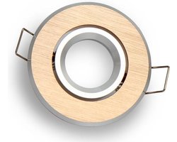 LED line Inbouwspot - Rond - Kantelbaar - MR11 Fitting - Ø 70 mm - Geborsteld Goud
