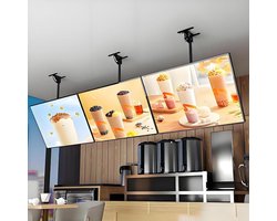 LED Menu Lichtbak - Verlicht Bord - Reclame Tonen - Ultradun Klikframe - 80x120cm - Zwart